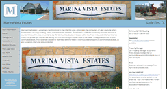 Desktop Screenshot of marinavistaestates.com