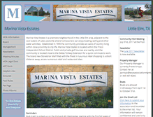 Tablet Screenshot of marinavistaestates.com
